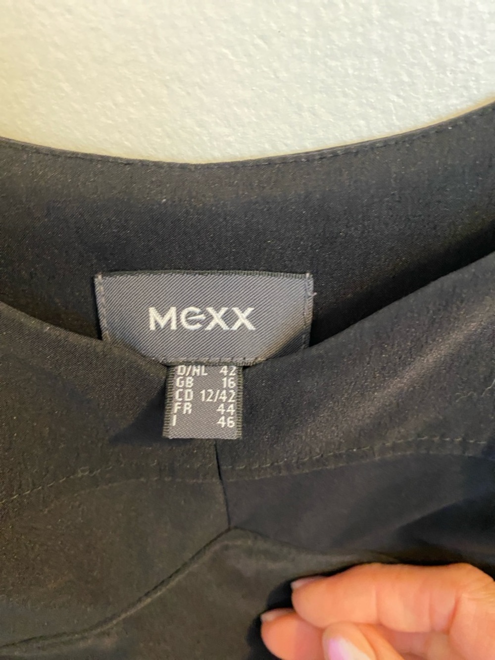 Mexx Black Fitted Midi Dress - Picture 2 of 5